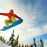 Snowboarder auf der Simonhöhe